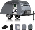 VINPATIO Teardrop Camper Cover Fits 5ft-8ft Trailers - 7-Layer Heavy
