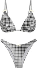 seamoly Women's Gingham & Floral Bikini Sets - Tie Back Two-Piece