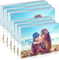 HELPLEX Acrylic Frame 6 Pack 5x7 & 4x6 - Clear Double-Sided Display