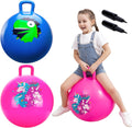 ZOOJOY Hopper Ball 2 Pack 18 in Bouncy Balls with Handle - Fun Active