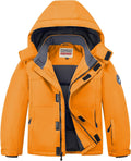WULFUL Kid's Waterproof Ski Jacket for Winter Sports Activities