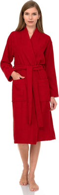 TowelSelections Womens Robe Kimono Terry Cloth Robe - Cozy Absorbent