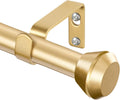 Premium Gold Curtain Rod - Extendable 32-58 Inch - Elegant Diamond Finials