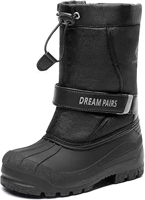 DREAM PAIRS Mid Calf Waterproof Winter Snow Boots for Kids
