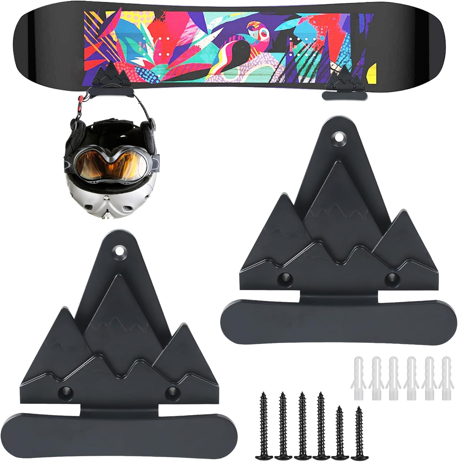 Snowboard Wall Mount Set - Organize in Style!