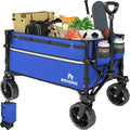 Collapsible Wagon Cart with Wheels for Grocery and Sports