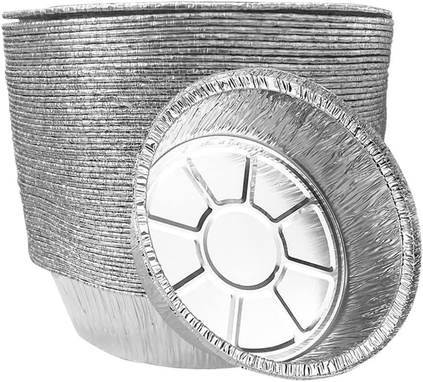 ANQIA 8 Inch Aluminum Foil Liners - Mess-Free Cooking!