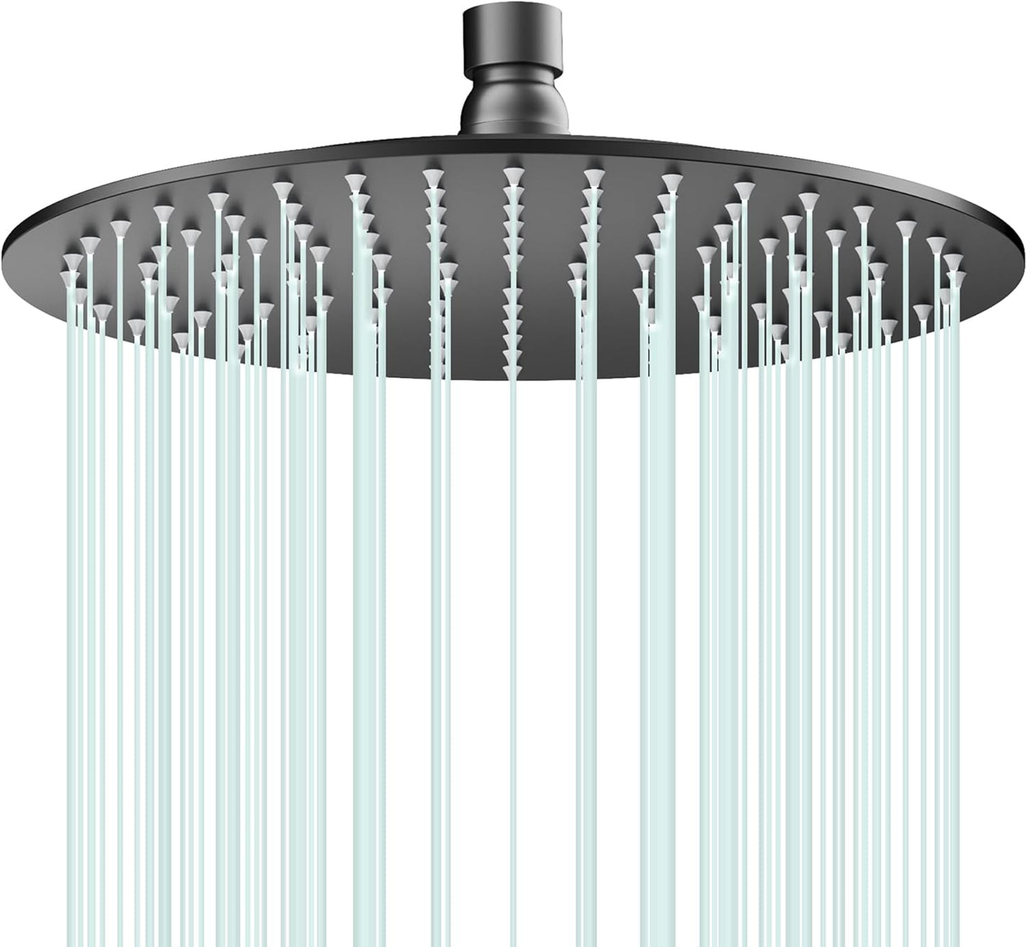 All Metal Rain Shower Head - Heavy Duty Stainless Steel Design