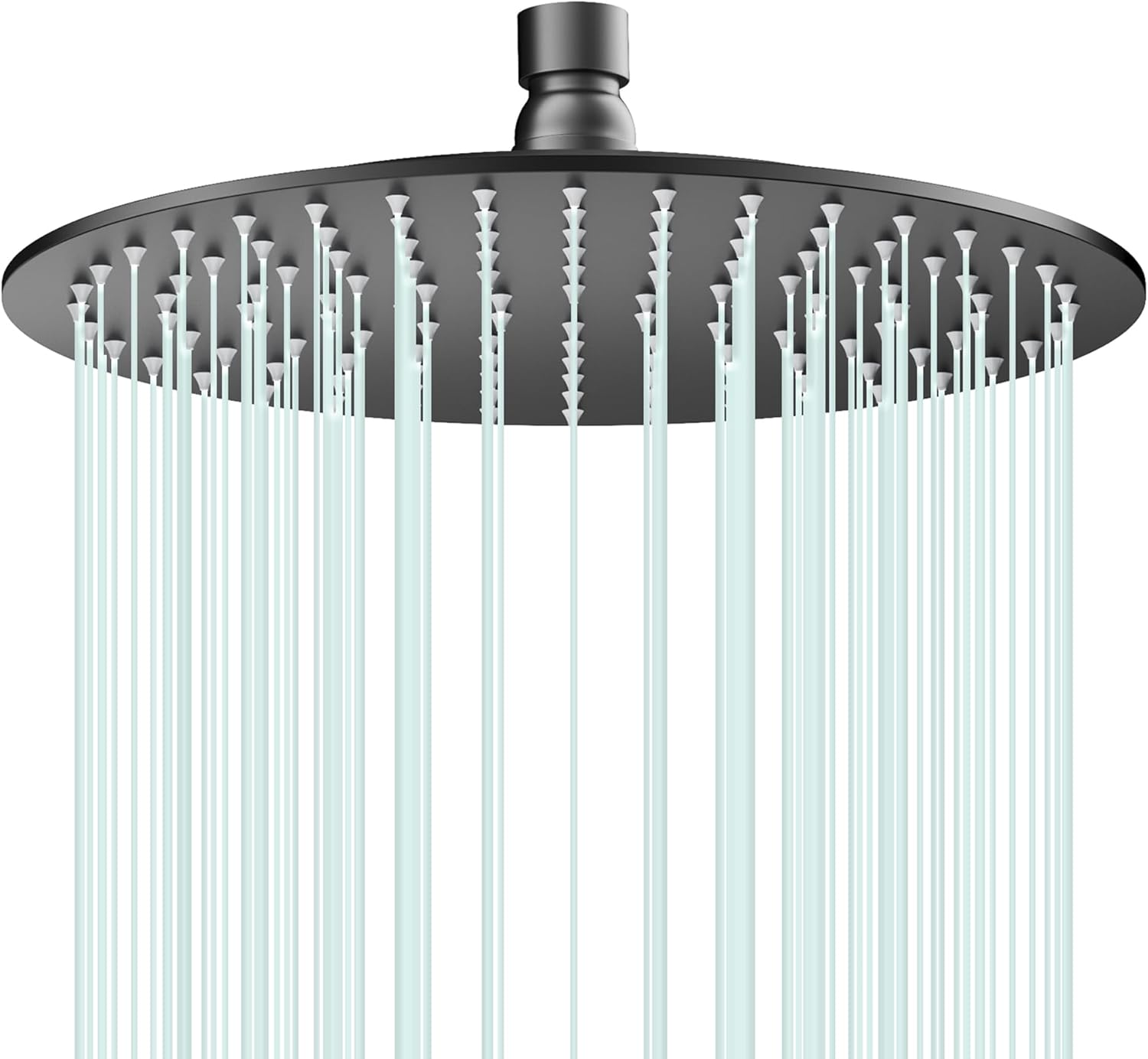 All Metal Rain Shower Head - Heavy Duty Stainless Steel Design