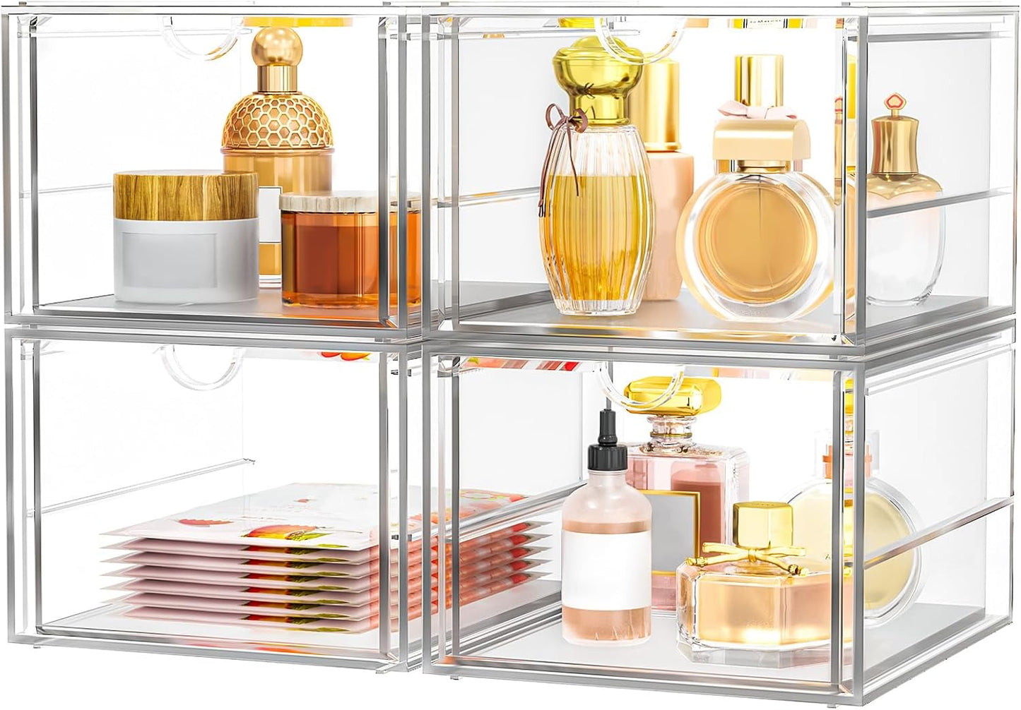 Versatile Acrylic Makeup Organizer for Home and Office Use