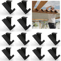 12 Pcs Joist Hanger for 2x4 45 Degree Louver Brackets - Rust Resistant