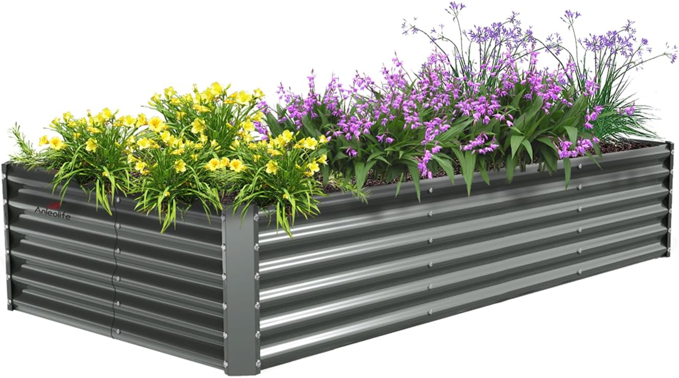 Galvanized Raised Garden Beds for Vegetables and Flowers