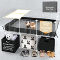 Guinea Pig Playpen with Waterproof PVC Liner - Raised, Washable Pad