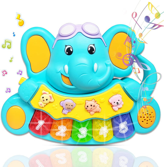 MiniFAIRY Light-Up Elephant Piano for Early Learning