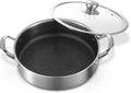 Stainless Steel Saute Pan 12 inch Nonstick Deep Frying Pan