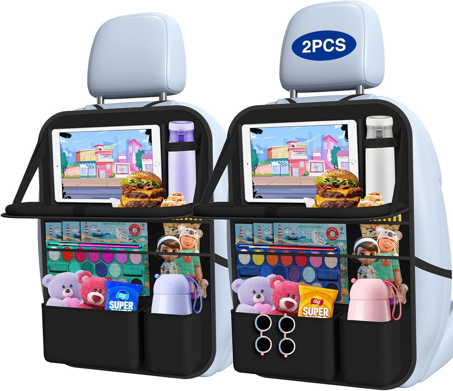 Ultimate Backseat Organizer Set - Keep Your Car Neat & Organized On-the-Go!