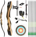 TIDEWE Recurve Bow and Arrow Set 62in Right Handed - Wooden Takedown