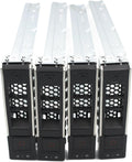 4-Pack 3.5in X7K8W 0X7K8W SAS SATA Hard Drive Caddy - Hot Swap Bracket