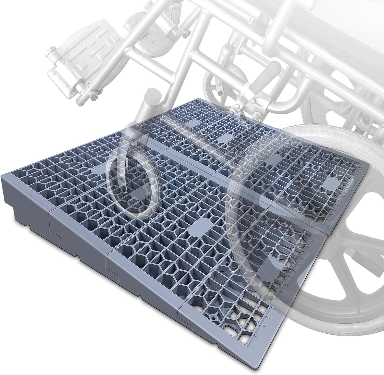 Modular Threshold Ramps for Doorways - 4in Rise Wheelchair Access