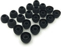 Ultimate Comfort: 10 Pairs Medium Silicone Earbud Tips in Black