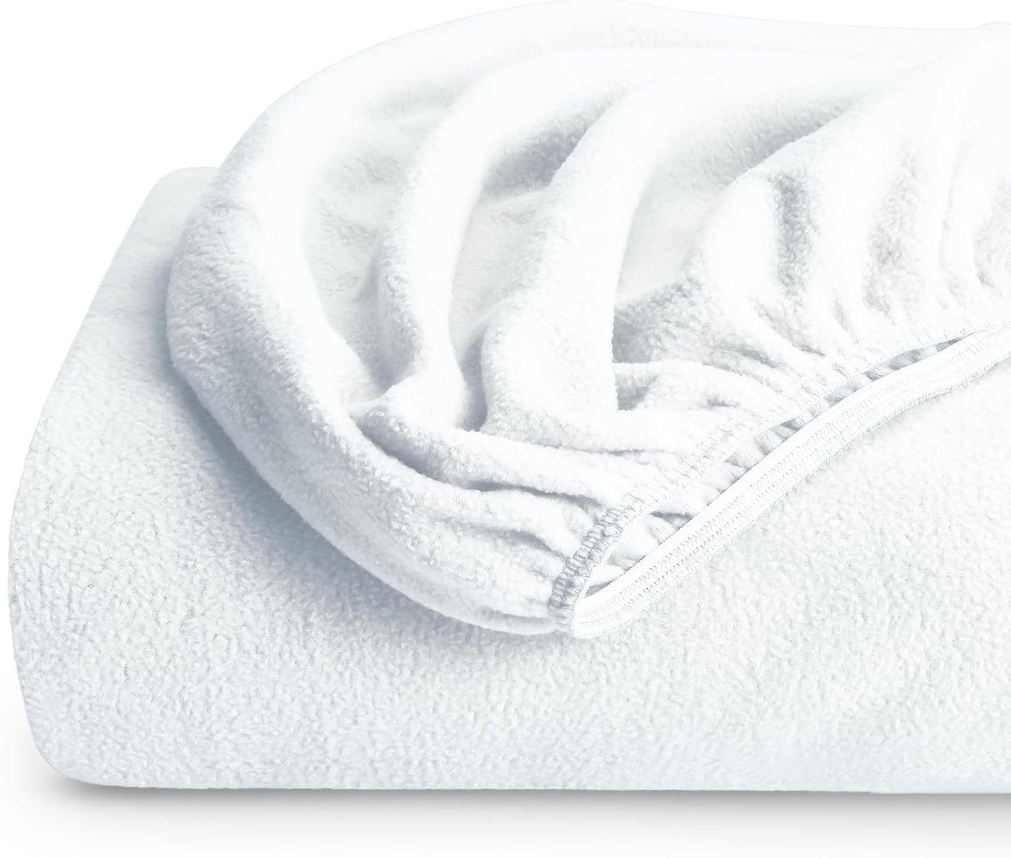 Bare Home Super Soft Fleece Fitted Sheet for Cozy Warmth