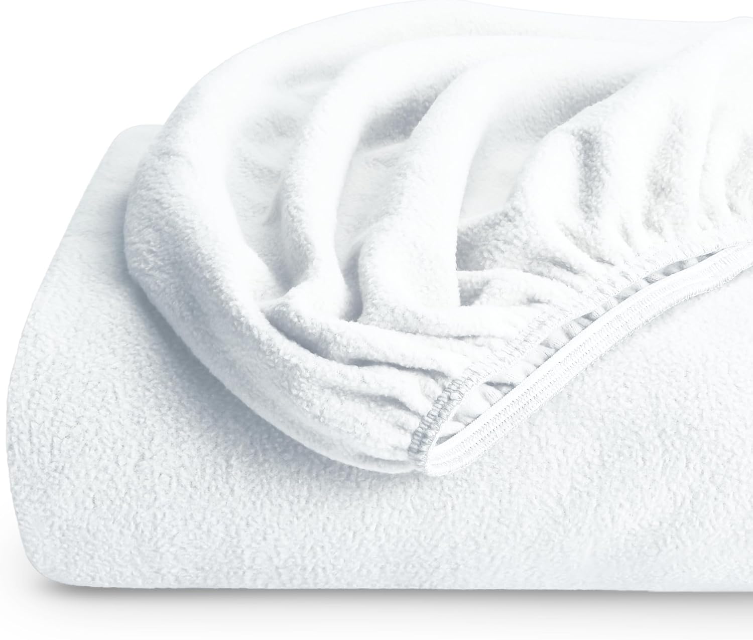 Bare Home Super Soft Fleece Fitted Sheet for Cozy Comfort