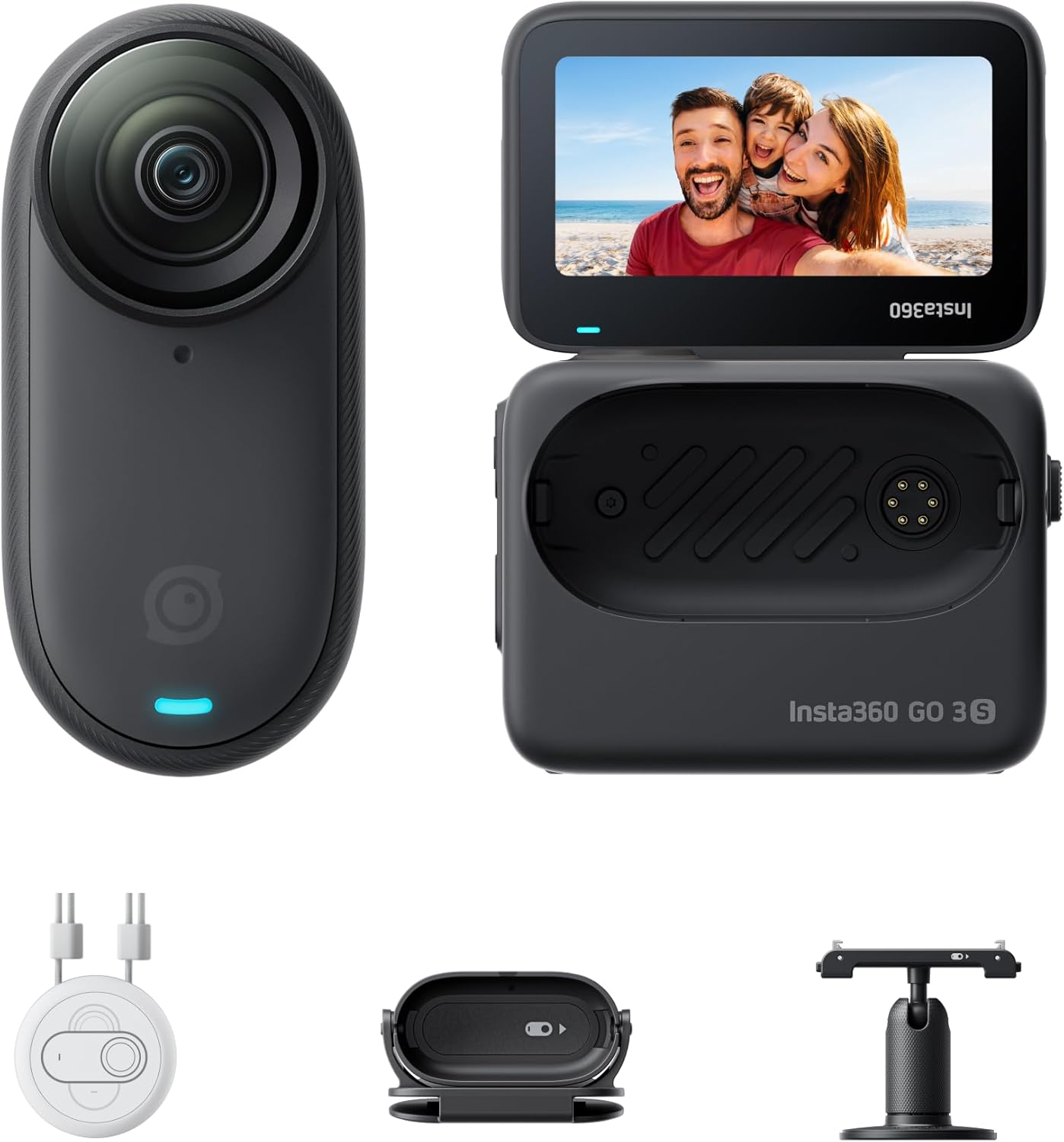 Insta360 GO 3S: Tiny 4K Vlog Camera - Hands-Free Mount Anywhere!