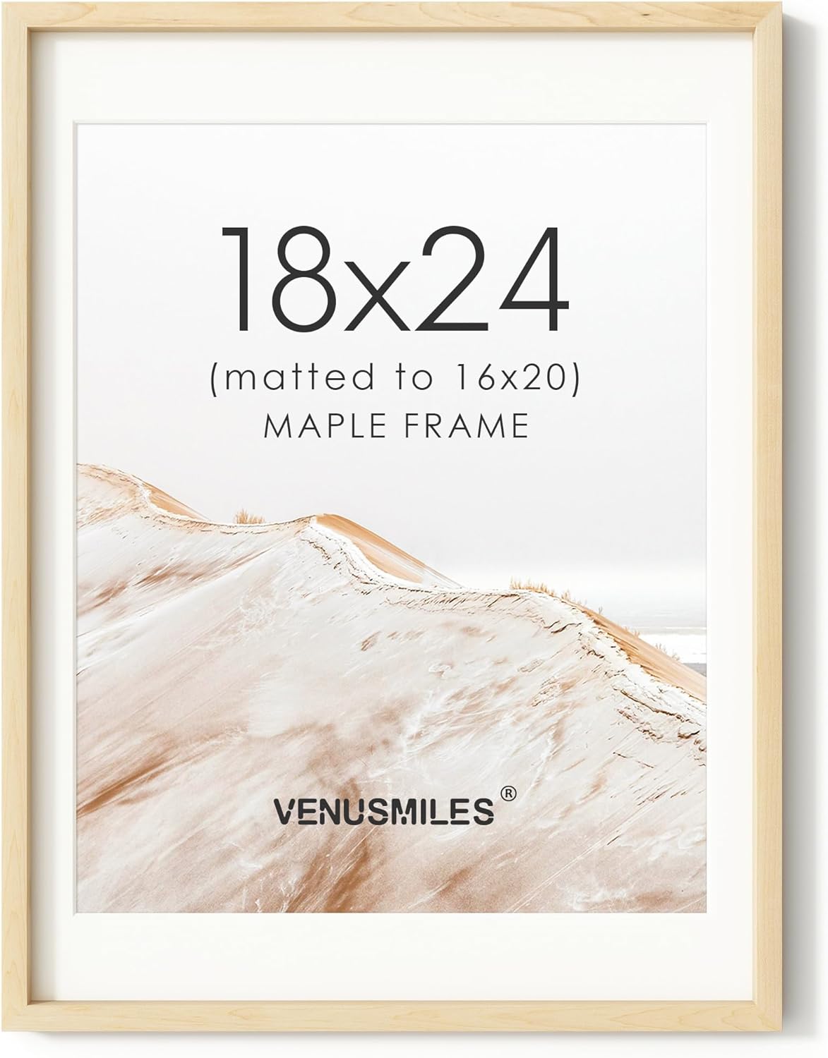 18x24 Poster Frame in Natural Maple Wood for Stunning Displays
