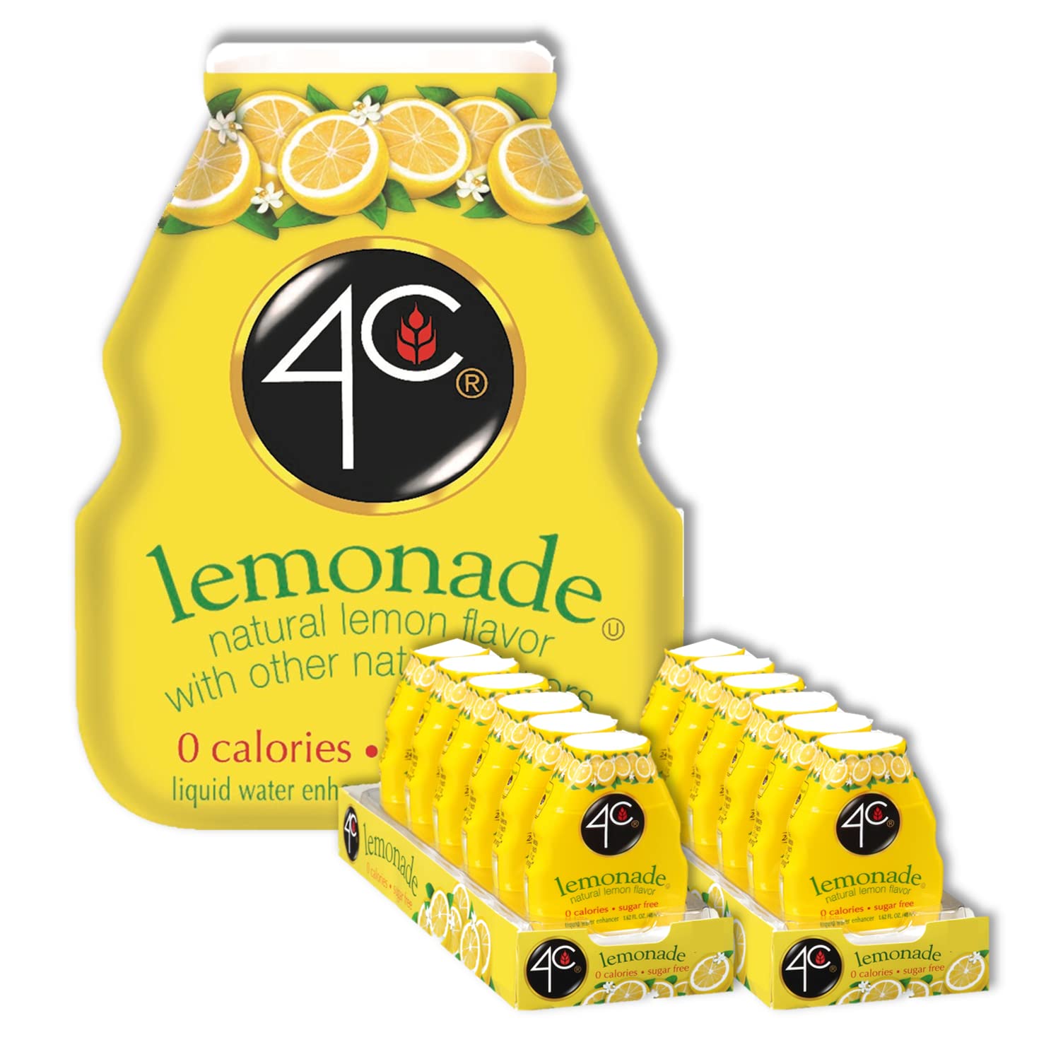 4C Sugar Free Liquid Water Enhancer 12 Pack for Flavorful Hydration