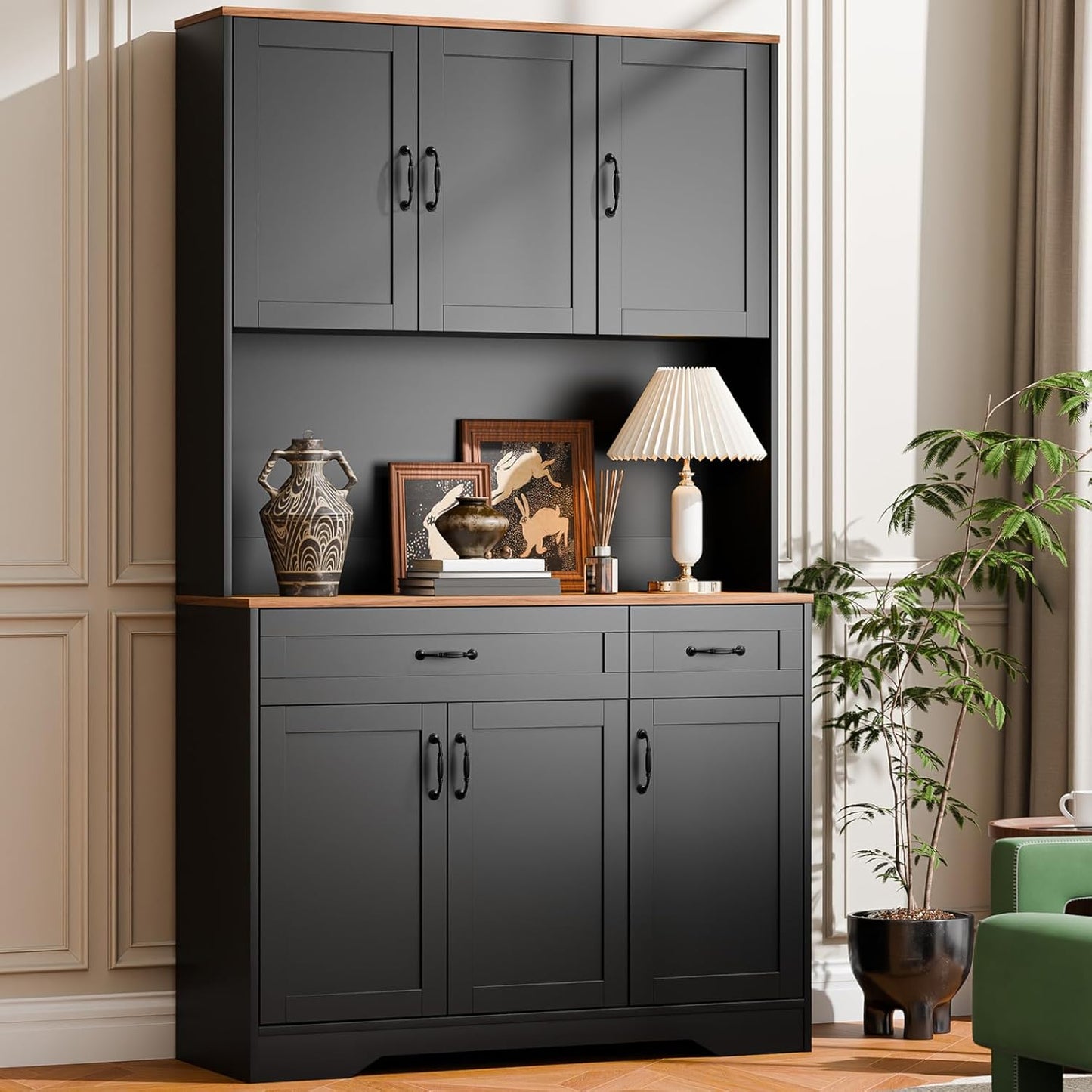 71 Tall Kitchen Hutch Cabinet - Organize in Style!
