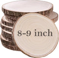 10 Pcs Natural Paulownia Wood Slices 8-9 in - Unfinished Rounds