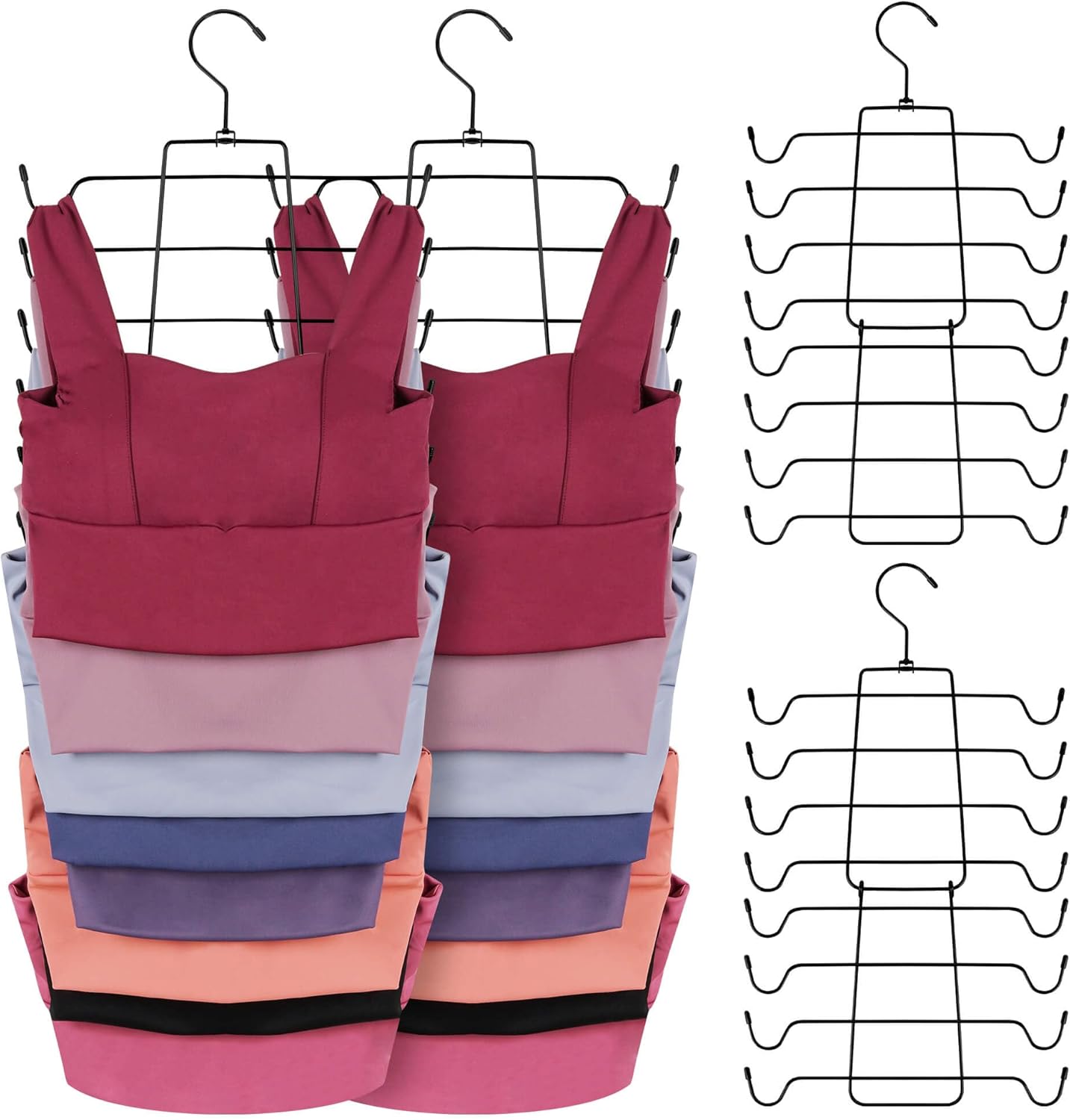 ZEDODIER 6 Pack Tank Top Hanger for Space Saving Closet Storage