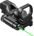 CVLIFE 1X22X33 Reflex Red Dot Sight with Green Laser - Fast Targeting