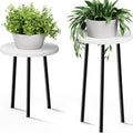 Plant Stand Indoor Tall Corner Wood 2 Pack - Mid Century Modern