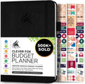 Clever Fox Budget Planner A5 (Black) - Monthly Expense Tracker