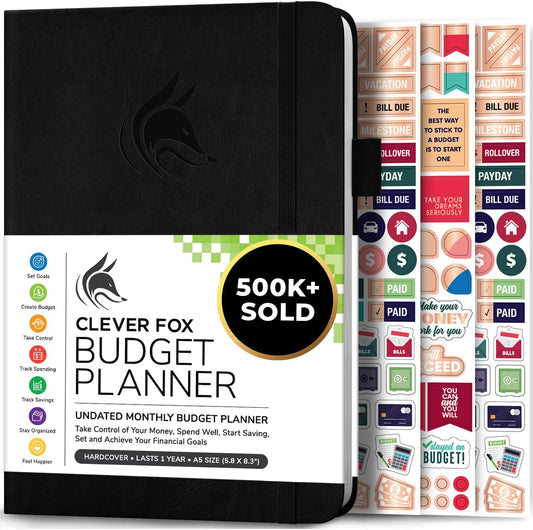 Clever Fox Budget Planner - Monthly Organizer