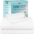Full Size Sheet Set 500TC Cotton Sateen - Cooling Deep Pocket
