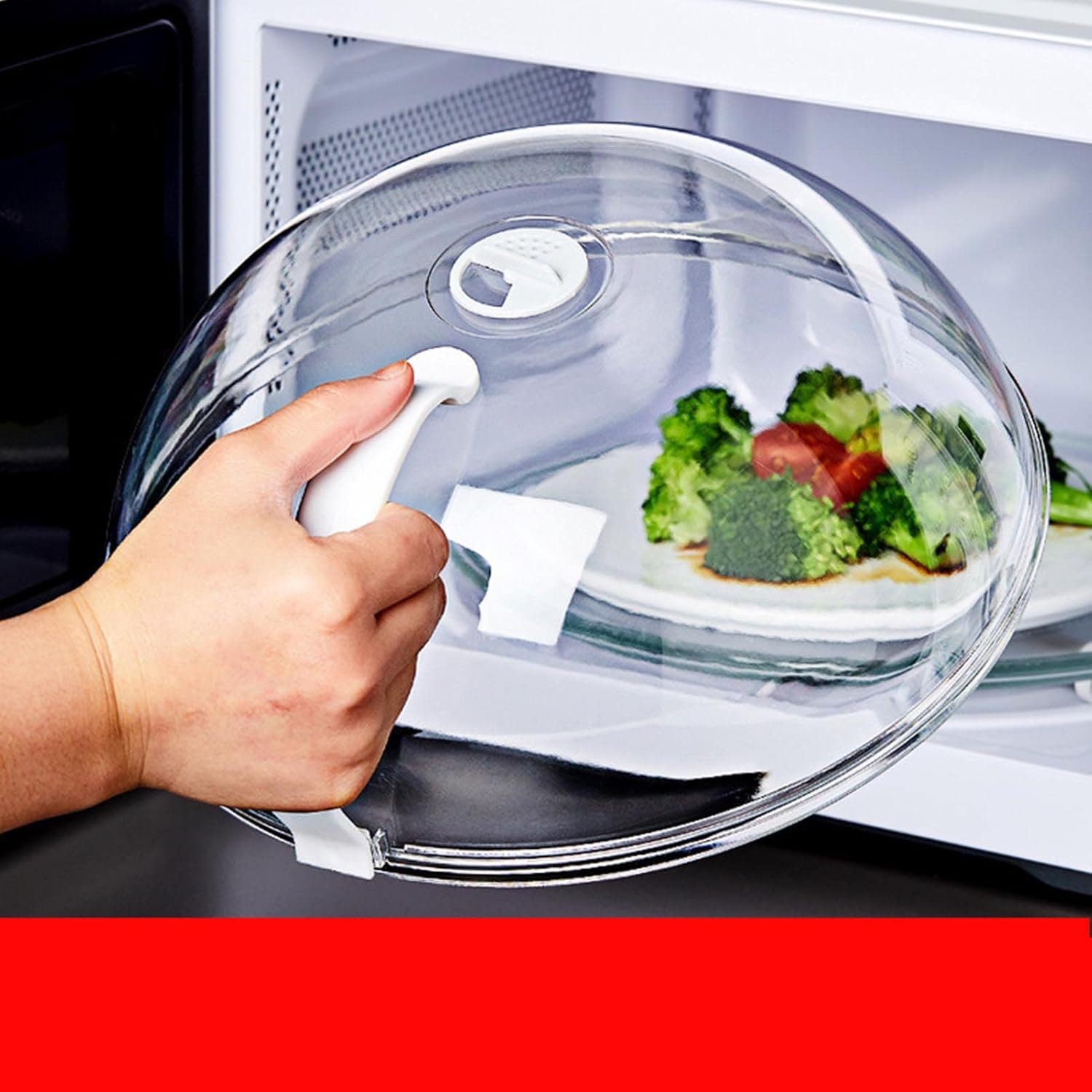 Clear Microwave Splatter Cover - Heat Safely!