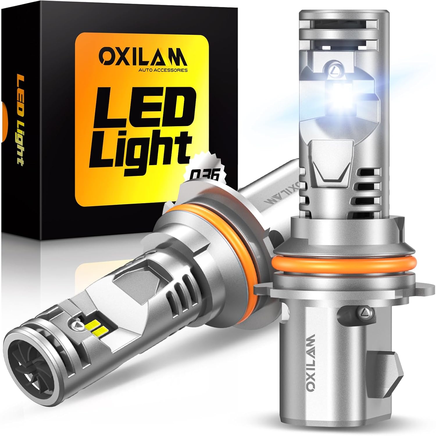 OXILAM 9007 LED Bulb: 900% Brighter, Easy Install, Long Lifespan
