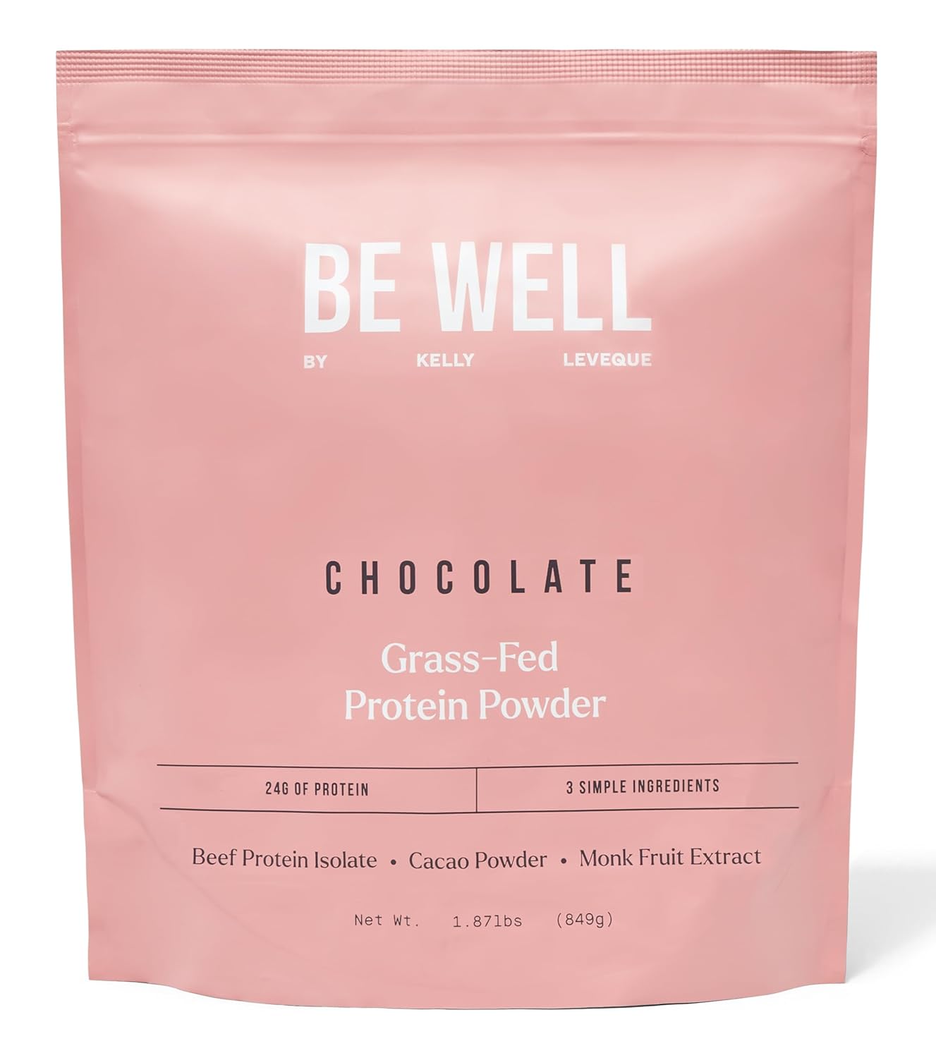 Be Well by Kelly Grass-Fed Beef Protein Powder for Muscle Gain