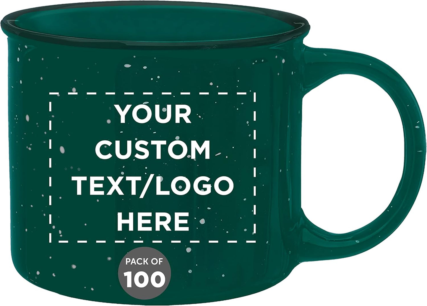 Custom Ceramic Campfire Coffee Mugs Set of 100 for All Occasions