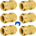 SUNGATOR 6-Pack Push-to-Connect PEX Fittings for Plumbing