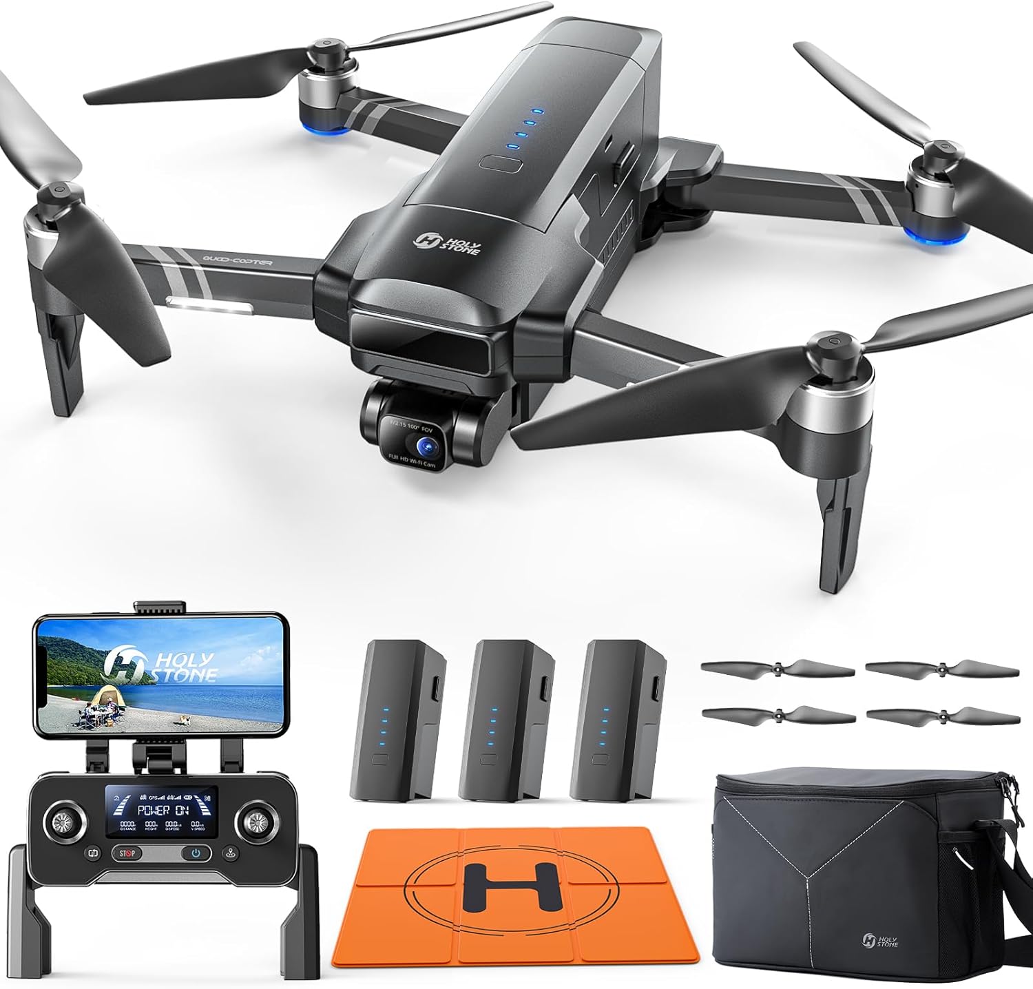 Holy Stone HS600: 4K Camera, 84-Min Flight, Remote ID, 10000 FT Range