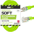 Iron Forge Cable Weatherproof 50 ft Outdoor Extension Cord - High