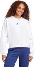 adidas Womens Essentials Small Logo Feel Cozy Sweatshirt