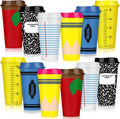 Teacher Appreciation Cups Bulk Set - Elegant 12-Pack Reusable Cups