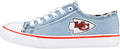 FOCO Women's NFL Denim Team Logo Canvas Sneakers - Stylish Game Day up