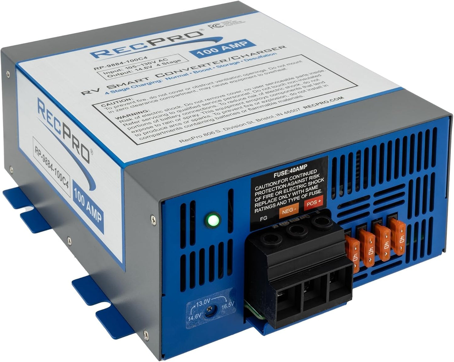 RecPro RV Power Converter 100 Amp for Smart Charging Needs
