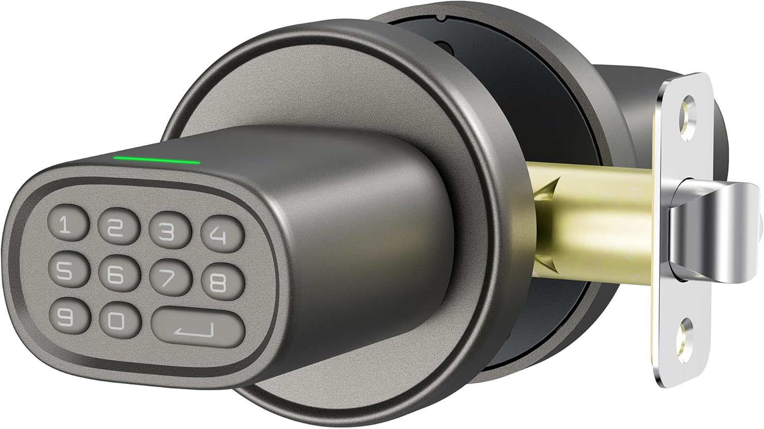 Keyless Entry Door Knob with Keypad for Interior Doors
