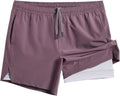 5 in 1 Gym Running Shorts for Men - 2 in 1 Quick Dry Workout Shorts